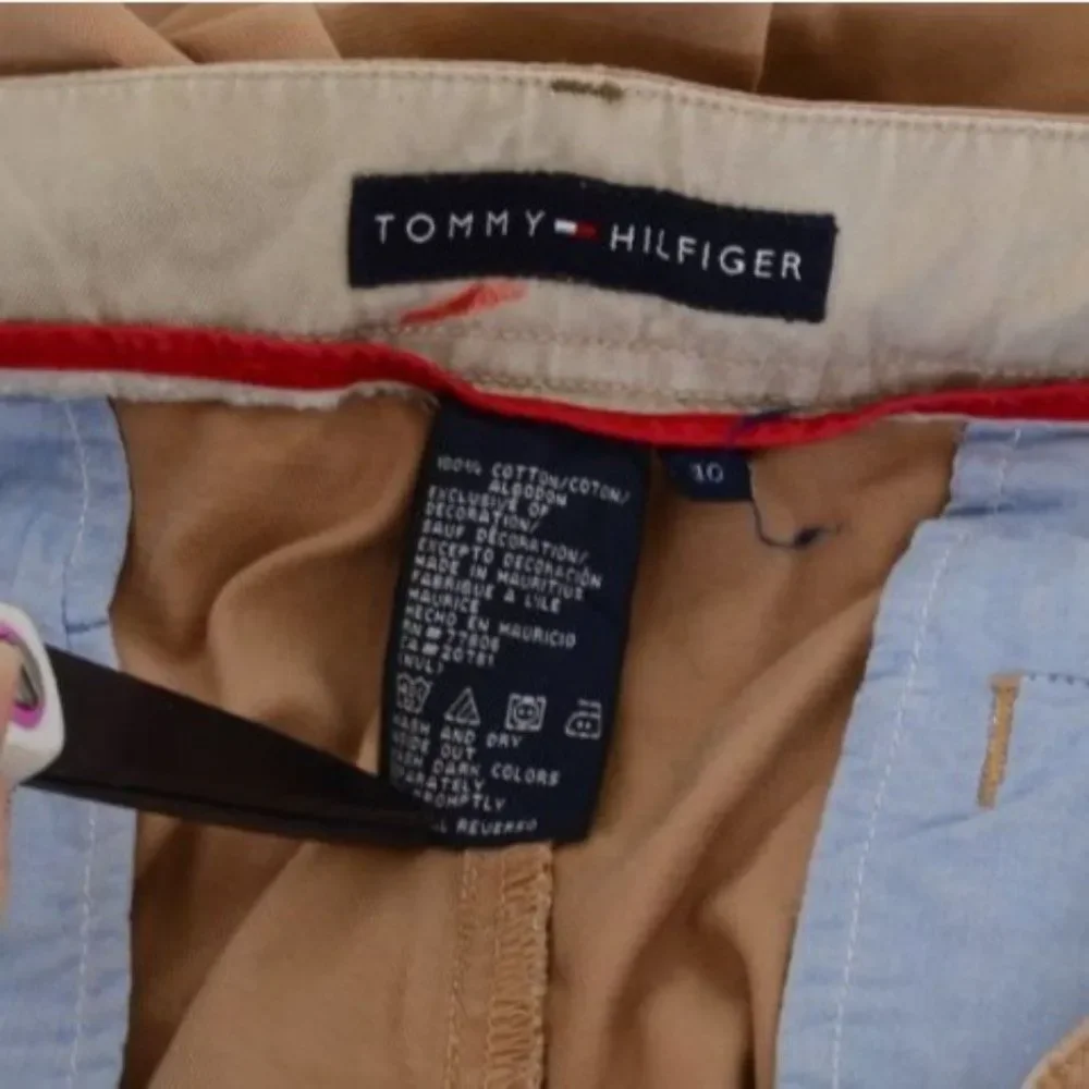 Tommy Hilfiger Men's 40 Khaki Cargo Short Adjustable Belt Straps Cotton Vacation - Picture 5 of 7